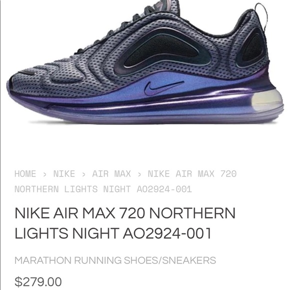 Nike Other - RARE! NWOB NIKE AIRMAX 720 ‘Northern Lights Night’ Edition SZ 10.5
